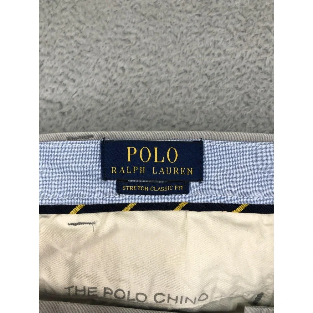 Polo Ralph Lauren Pants Mens 44x34 Gray Stretch Classic Fit